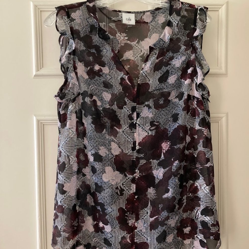 Cabi top - black/purple/pink/white - size S